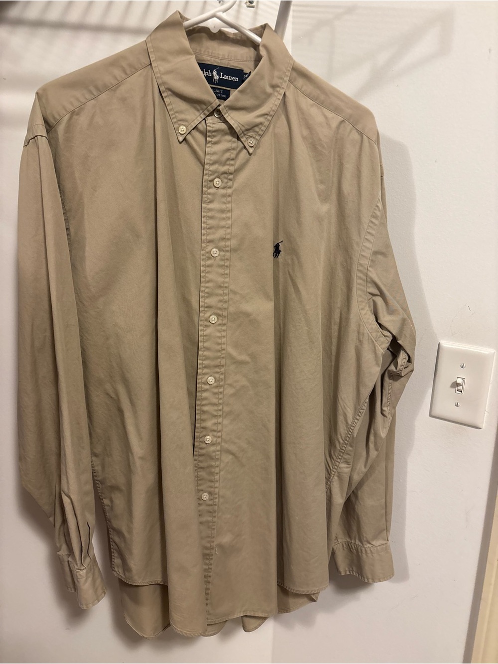 Ralph Lauren Men's Button-Down Shirt in Khaki Tan